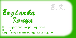 boglarka konya business card